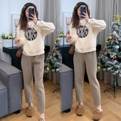 卫衣显瘦遮肉俏皮活泼休闲两件套 女2024春秋季 运动服套装 新款 时尚