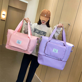 大容量旅行包瑜伽健身包学生住宿行李包折叠手提轻便运动大布包包