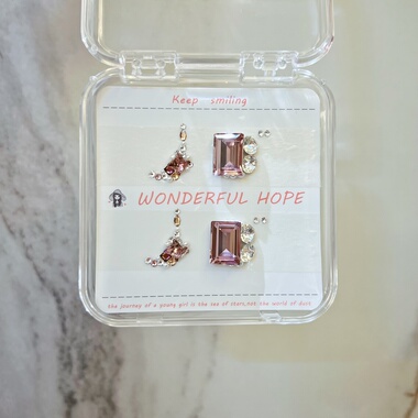 全华子钻美甲材料包华子钻紫色系美甲秋冬色美甲