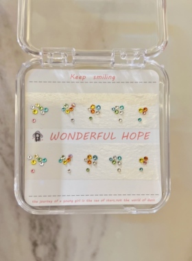 华子钻美甲钻材料包五彩缤纷糖果配色超可爱小短甲美甲钻材料包