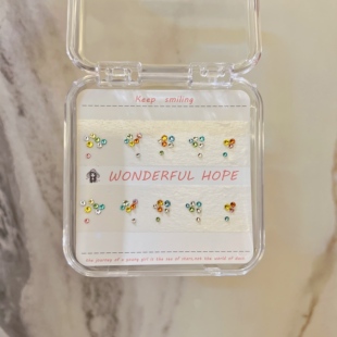 华子钻美甲钻材料包五彩缤纷糖果配色超可爱小短甲美甲钻材料包