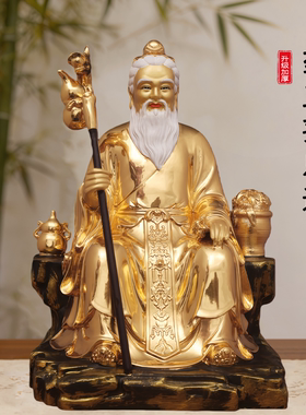 黄铜药王孙思邈铜像摆件医圣李时珍张仲景药店华佗家居中医馆摆设