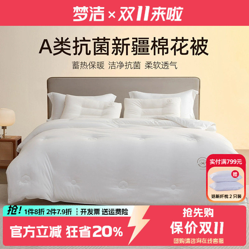 梦洁云朵棉A类抗菌棉花