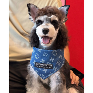 宠物猫咪狗狗口水巾 小型犬马尔济斯约克夏围兜 网红三角巾围脖