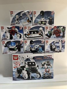 多多DD2191流浪行星拼装积木儿童笨笨地球机器人人仔男孩礼物玩具