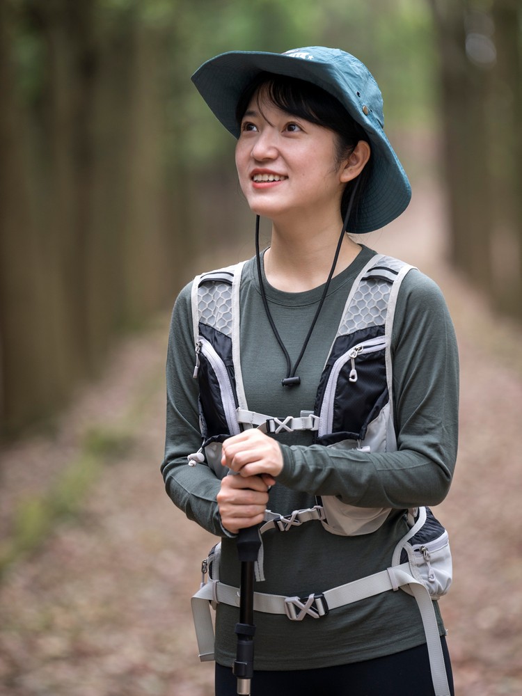Skal 美利奴羊毛 运动150 女款圆领长袖基础层 荨麻绿