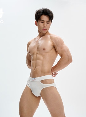 UPRO柚璞时尚男性挖孔高弹透气刺绣内裤三角内衣found love系列