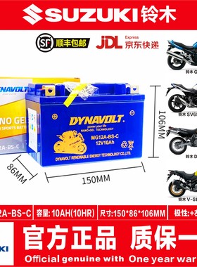 适用铃木SV650X/GSX 650F  V-Strom 650XT猛狮原厂蓄电池电瓶