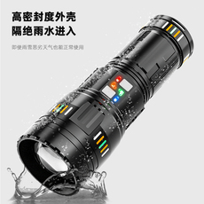 Ручной фонарик 夜猫强光手电筒超亮远射短款穿天大炮白激光高亮持久续航聚能炮