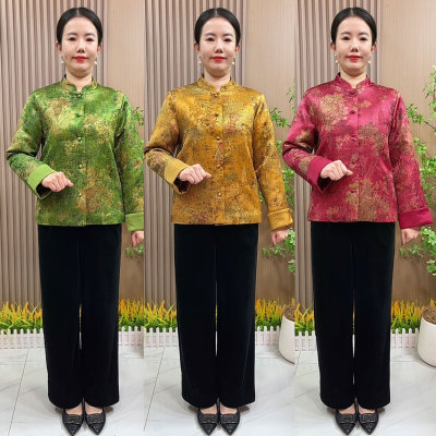 妈妈秋冬国风小棉袄外套