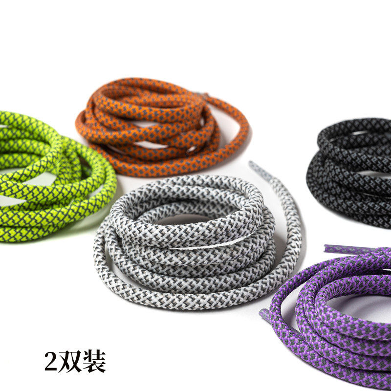 鞋带圆满天星3m椰子反光老爹紫色橘色黑白彩色运动帆布鞋老爹鞋绳