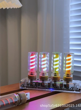 创意USB触控氛围灯可调光桌面摆件解压小夜灯送男生礼物装饰摆件