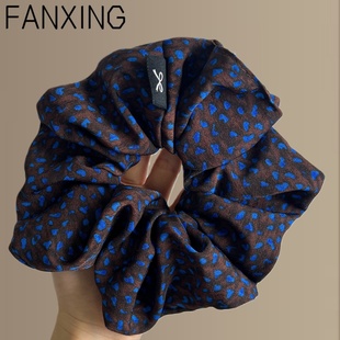 【盈江紫】法式复古飘带发圈高级感洋气头绳韩国时尚头绳旅行发卡