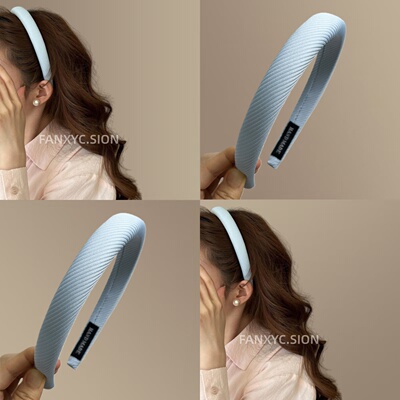 秋冬糖果色发箍甜美百搭卡