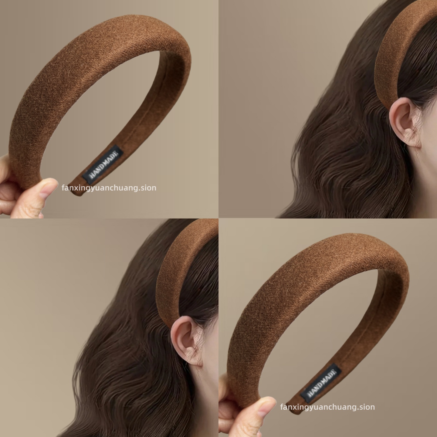 韩版网红复古百搭针织发箍