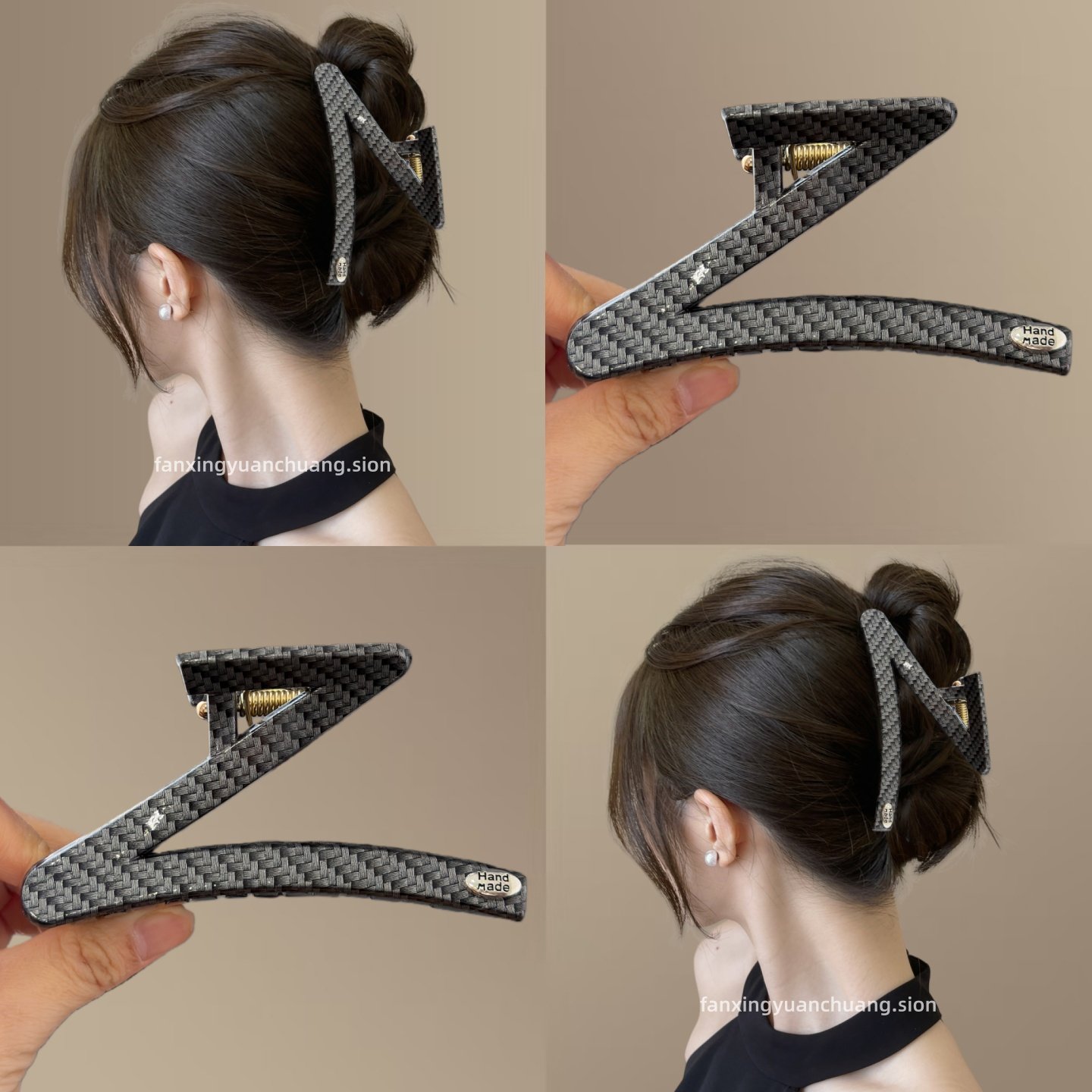 【银尘秘境】碳纤维银灰抓夹高级感发夹小众气质鲨鱼夹旅行发卡,户外/登山/野营/旅行用品,旅行发卡,淘宝优惠券,粉丝福利购,淘宝优惠卷