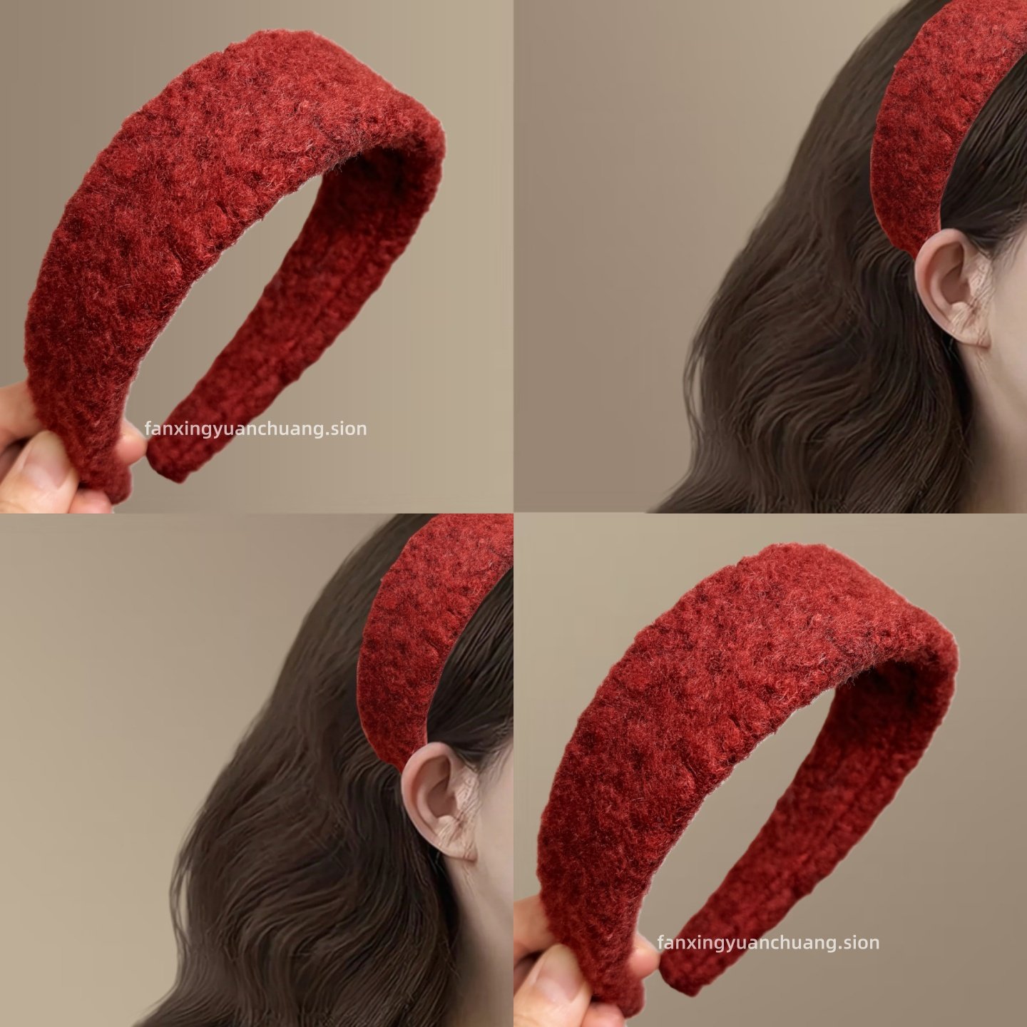 【绯红香氛】秋冬羊羔绒宽发箍复古时尚头箍气质百搭旅行发卡简约,户外/登山/野营/旅行用品,旅行发卡,淘宝优惠券,粉丝福利购,淘宝优惠卷