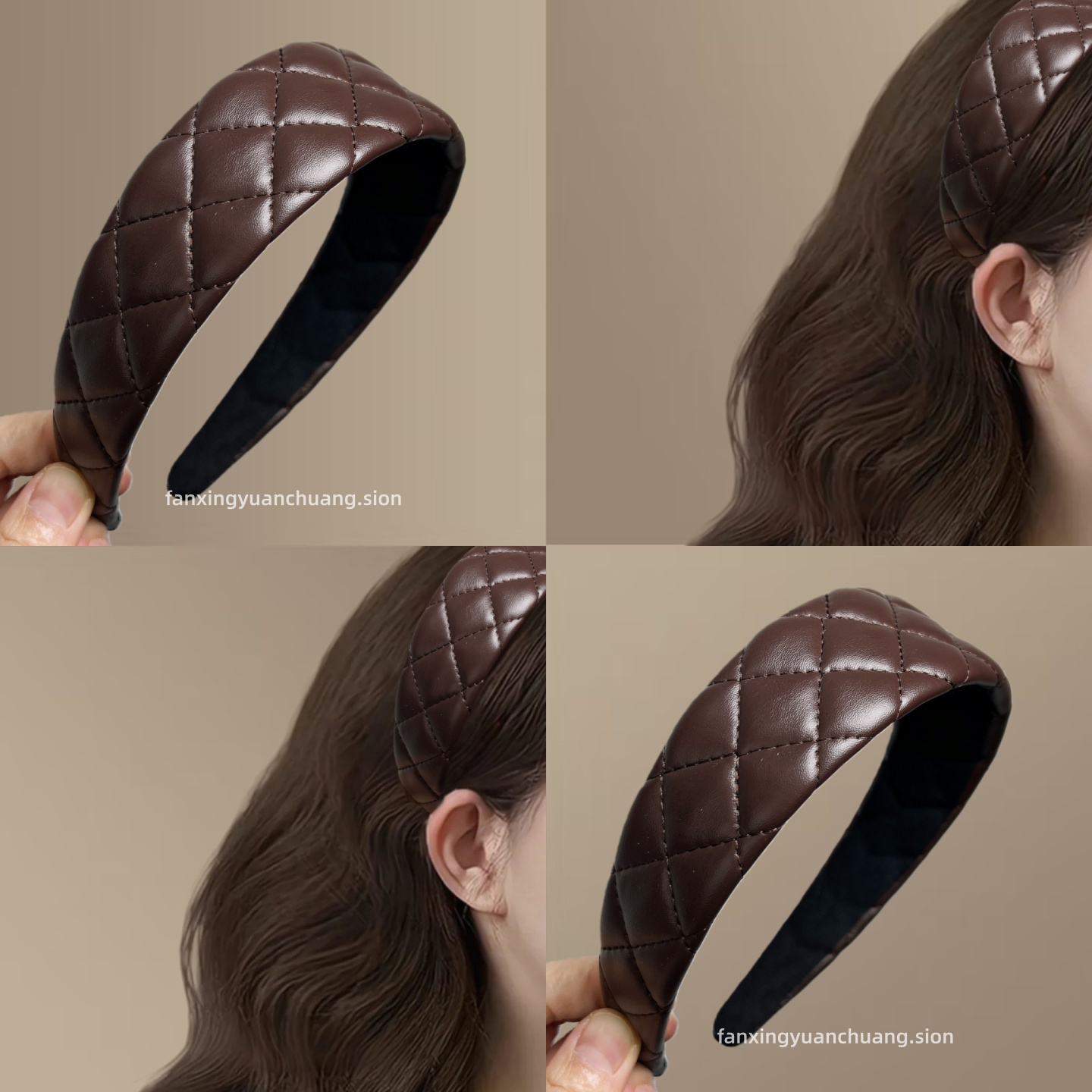 法式复古高级感秋冬高颅顶发箍