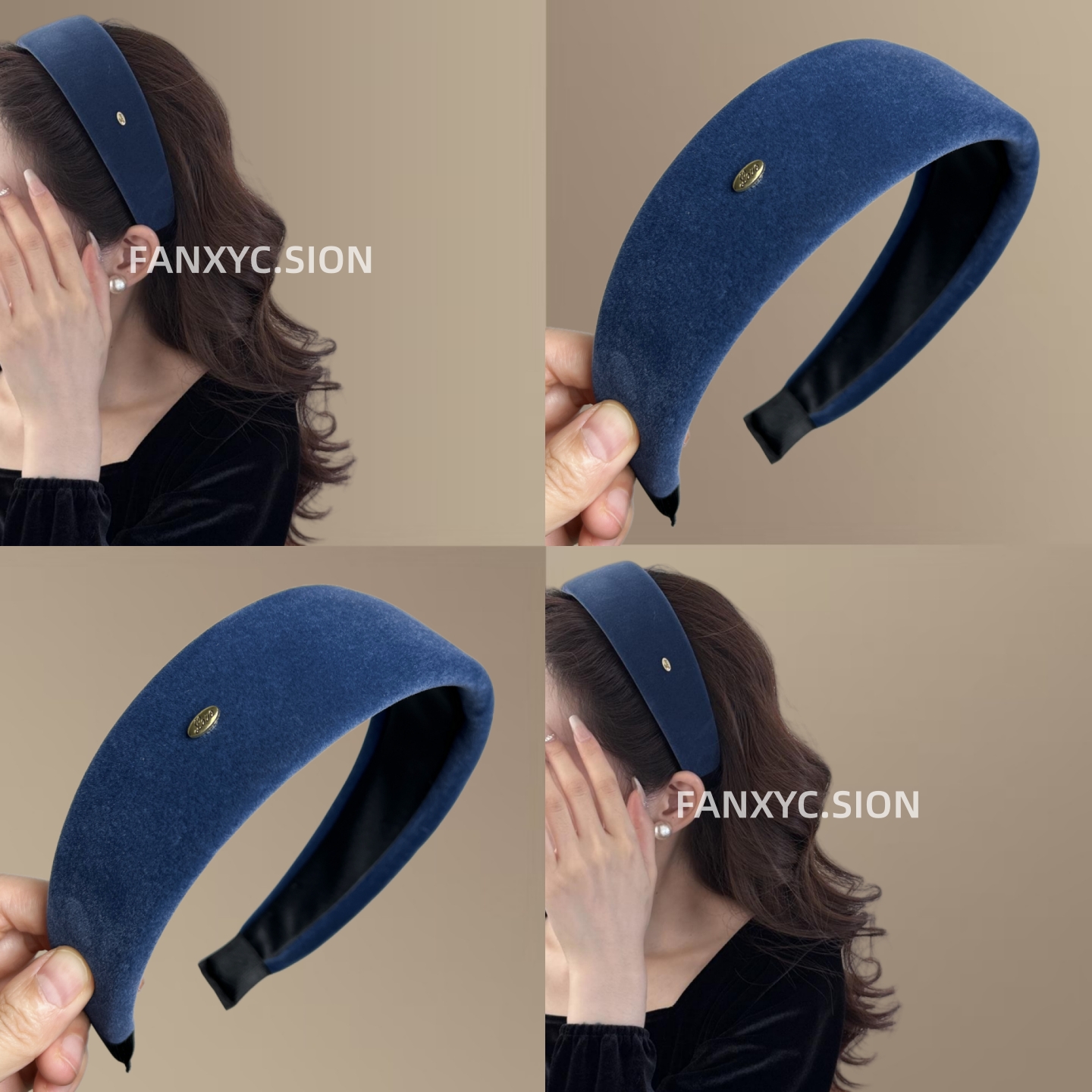 丝绒宽边发箍女2025新款日常外戴