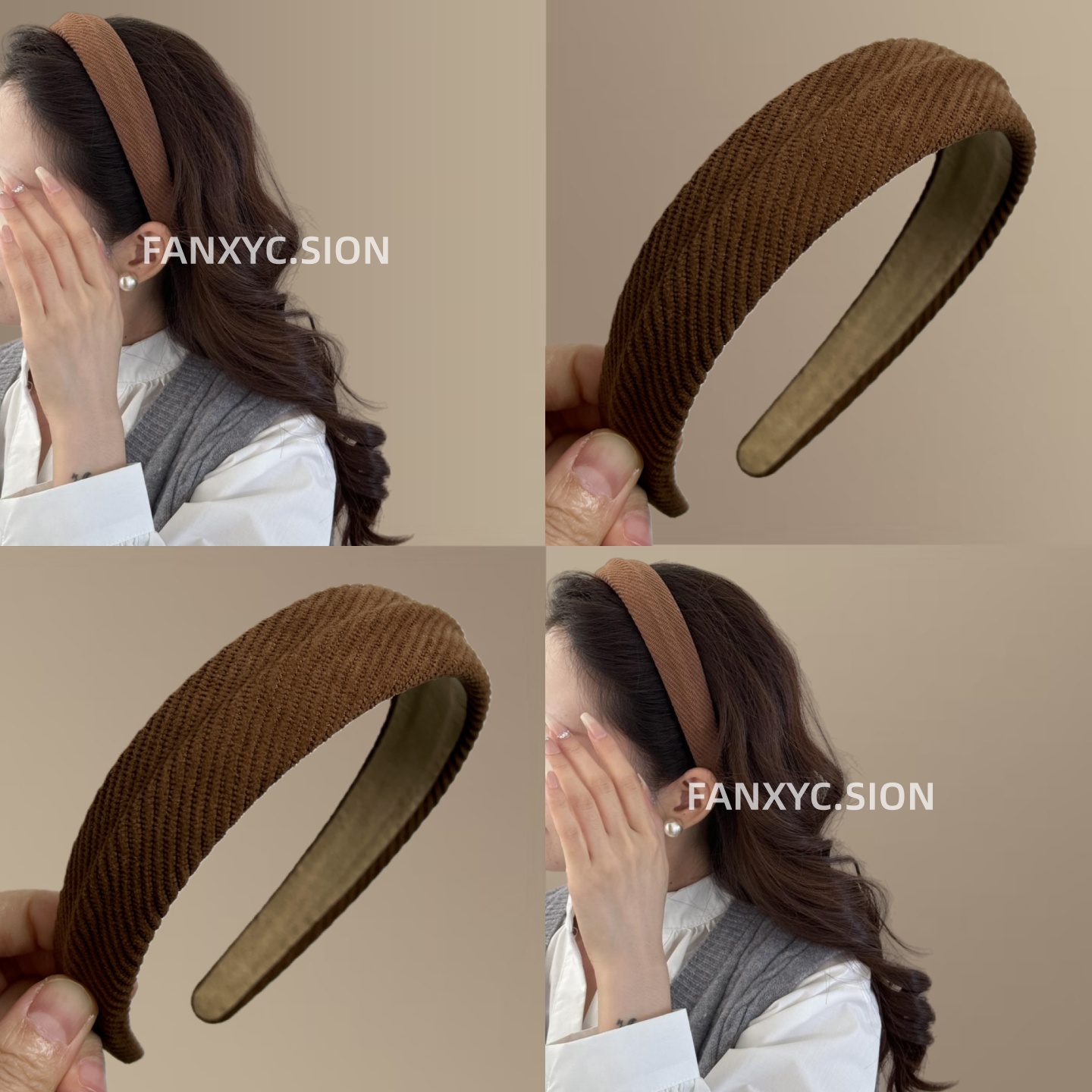 早秋糖果凹凸海绵发箍女高颅顶