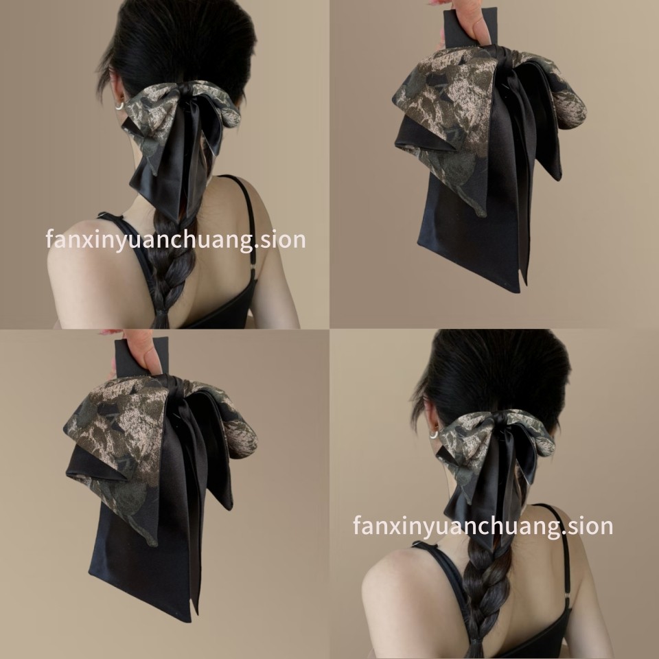 新中式国风蝴蝶结半扎古风发卡马尾夹新款高级感后脑勺抓夹鲨鱼夹,户外/登山/野营/旅行用品,旅行发卡,淘宝优惠券,粉丝福利购,淘宝优惠卷