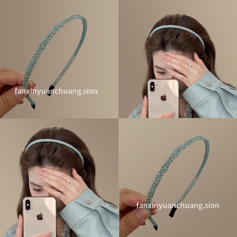 发箍淡绿色复古小众发箍