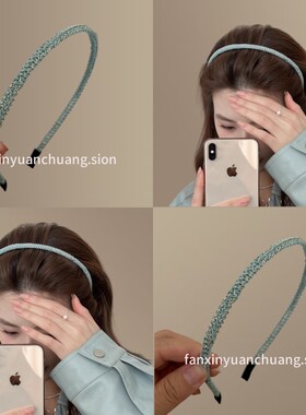 发箍淡绿色复古小众发箍