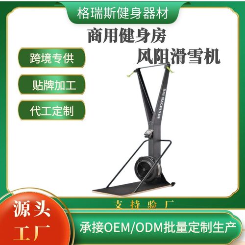 源头厂家风阻滑雪机臂力训练可调节阻力双臂高拉训练器商用滑雪机