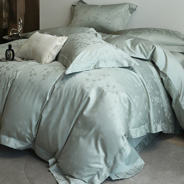 100S长绒棉提花四件套全棉亲肤