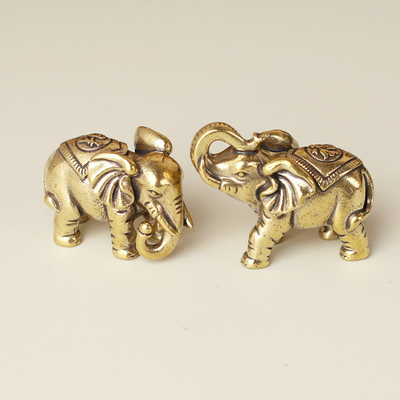 黄铜祝福可爱呆萌纯铜桌摆实惠