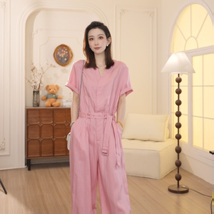 House 设计师款 Basic 百家好25年新款 百搭DX743 气质连体裤 时尚