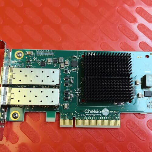 议价Chelsio双口万兆光纤网卡，型号T520-S0，09vk可维修