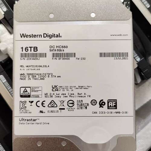 议价wd16t hc550无尘SATA接口可维修