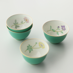 日本原装进口香兰社陶瓷茶杯套装日式家用主人品茗杯水杯送礼盒装