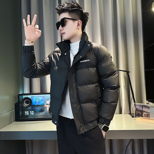F186-P138 控178 社会小伙立领棉衣外套潮流修身棉服男 黑1图片