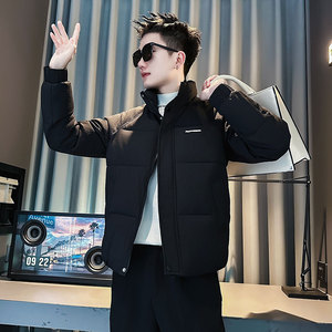 F219-P138 控188 社会小伙立领棉衣外套潮流修身棉服男 黑1图片