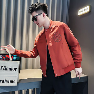 J239-P98控138 秋装新款社会小伙店主风潮男夹克外套 黑1图片