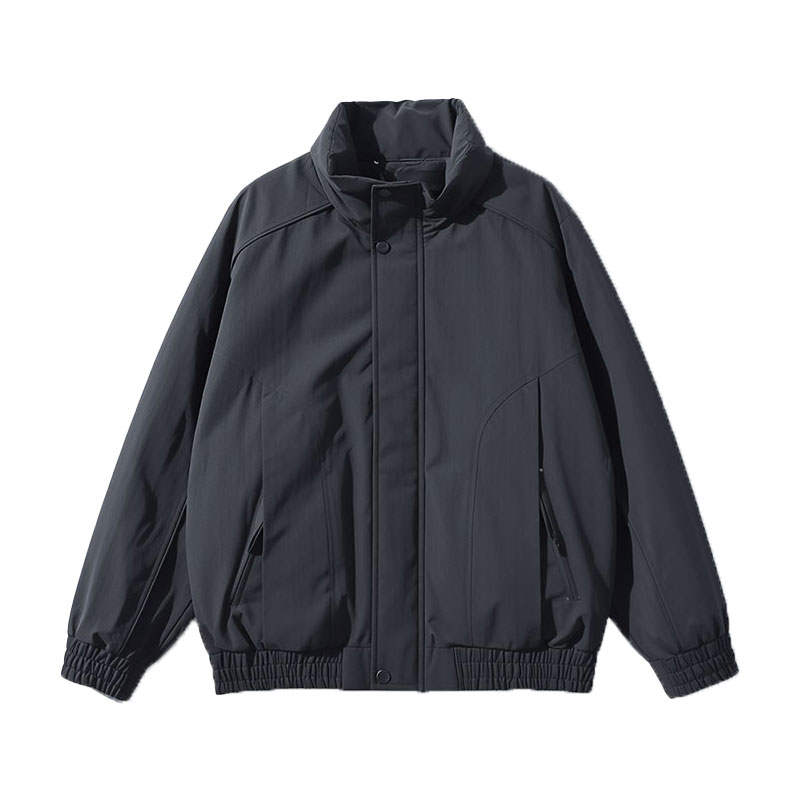 F218-P138控188社会小伙立领棉衣外套潮流修身棉服男黑1,男装棉衣,电商A346
