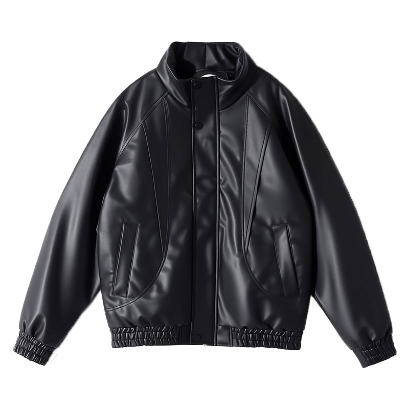 F228-P148控198社会小伙立领皮棉衣外套潮流修身棉服男黑1,男装棉衣,电商A346