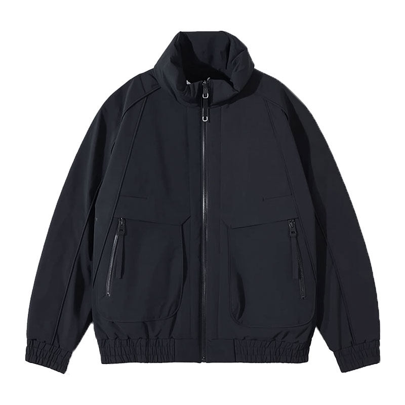 F226-P138控178社会小伙立领棉衣外套潮流修身棉服男黑1,男装棉衣,电商A346