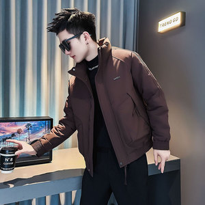 F209-P138 控178 社会小伙立领棉衣外套潮流修身棉服男 黑1图片