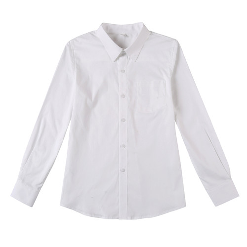 同桌的你校服中小学生班服男中大童长袖白衬衫全棉衬衣