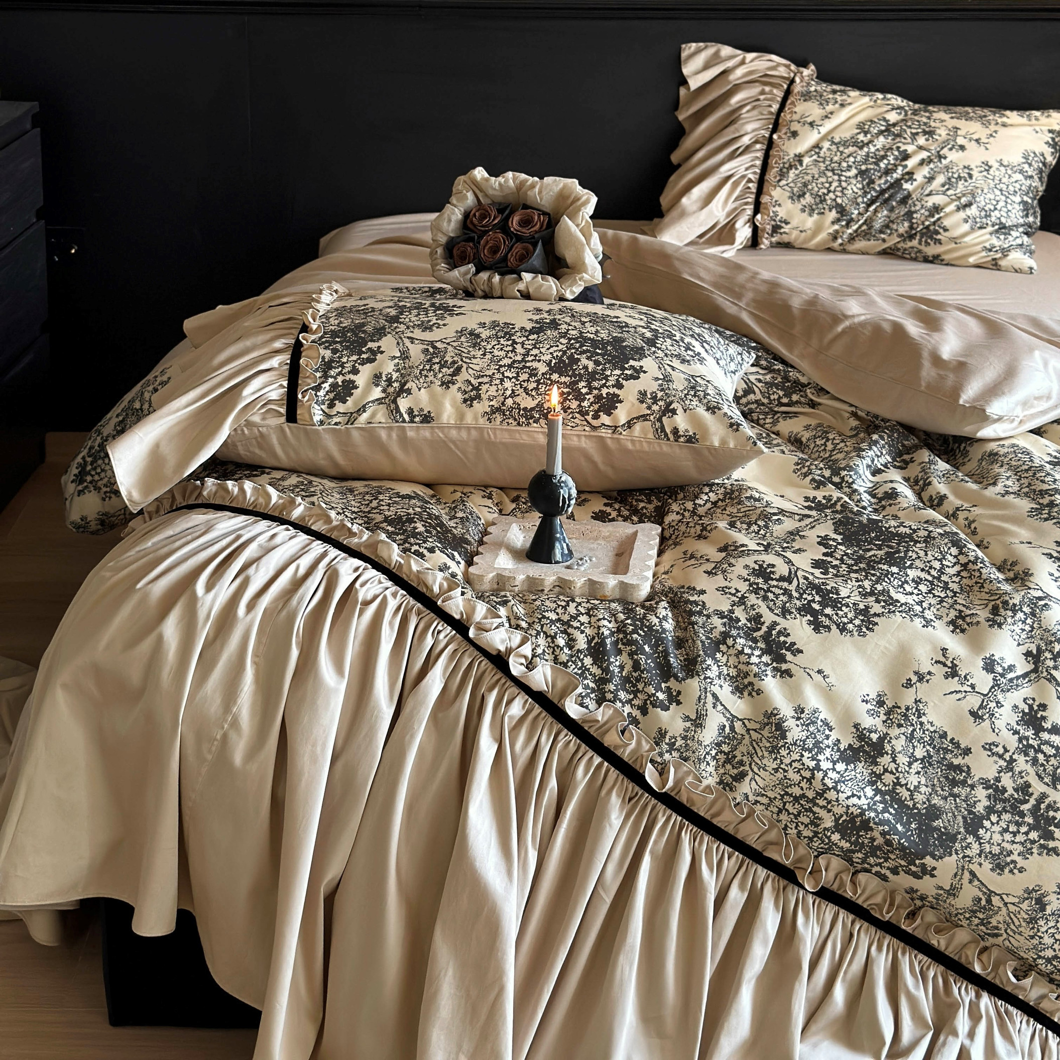 奔赴羅馬︱法式復古全棉四件套