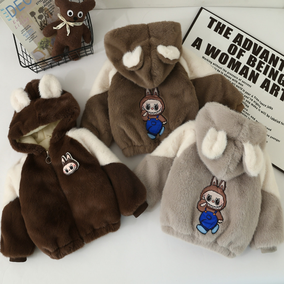 男女童加绒外套秋冬款拉布布水貂绒冬装儿童加厚毛毛衣宝宝棉衣,童装/婴儿装/亲子装,皮草/仿皮草,淘宝优惠券,粉丝福利购,淘宝优惠卷