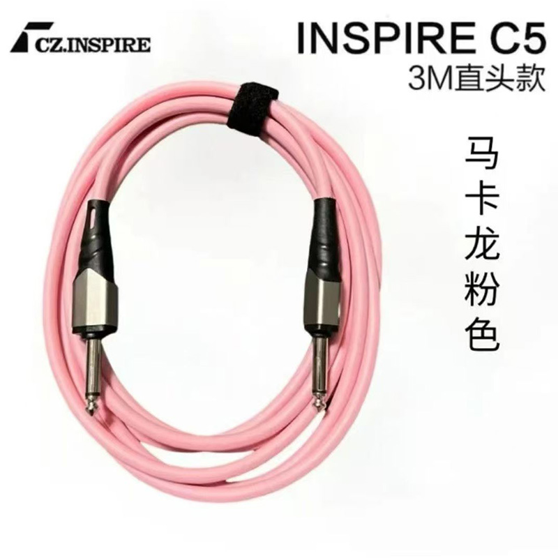 吉他连接线3米音箱音频线乐器吉他马卡龙降噪吉他连接乐器连接线