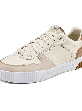 Skechers夏季男经典复古板鞋软底透气休闲运动鞋254040W