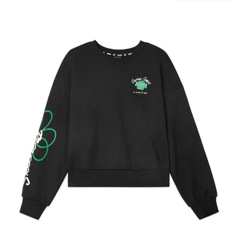 Skechers斯凯奇新款女士时尚舒适柔软加绒针织套头卫衣L424W095