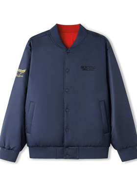 Skechers斯凯奇新年款男女同款秋冬季棉双面穿裥棉外套L126U024