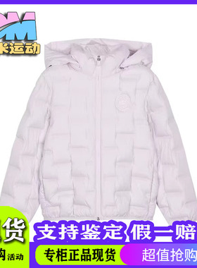 Skechers斯凯奇新款女孩舒适保暖轻便梭织短款羽绒外套P424G002