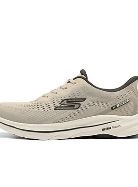 Skechers斯凯奇2025新款男士轻质舒适百搭运动绑带健步鞋216797